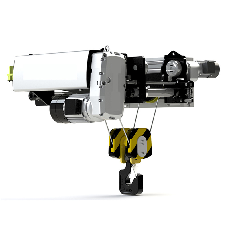 China top brand 0.25-20ton low headroom double lifting speed travelling wire rope hoist (2)