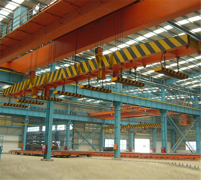QL model double girder overhead crane with rotating elecromagnetic hanging beam (2)