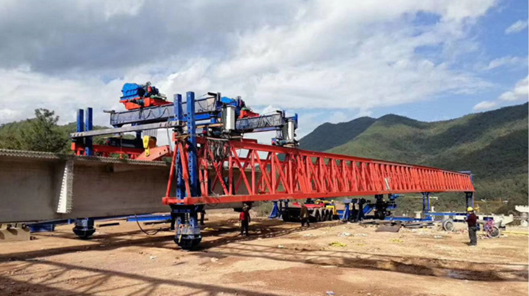 Railway Bridge Concrete Girder launching gantry Erecting crane 200T