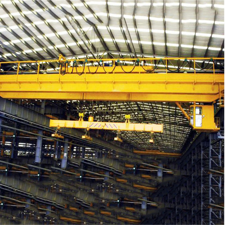 Bridge Crane with Electromagnetic Hanging Beam