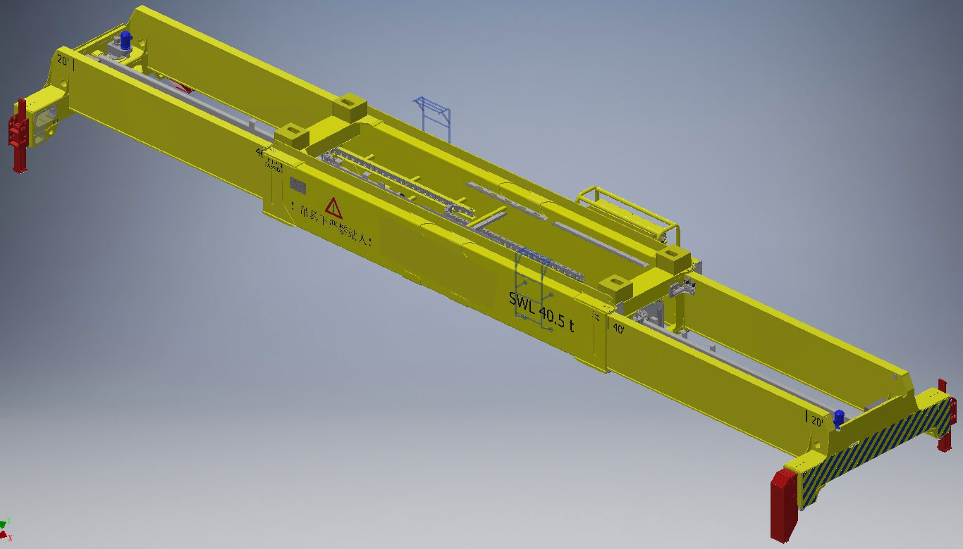 Telescopic container spreader (1)