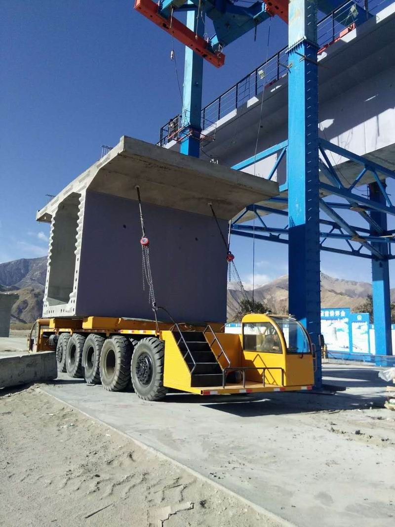 Stuuras cementbalk transportwagen met cilinderslot cementbalk transporter lage platte oplegger (5)