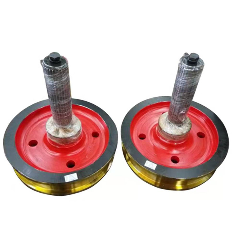 Forged mobile crane rail steel wheel (1)