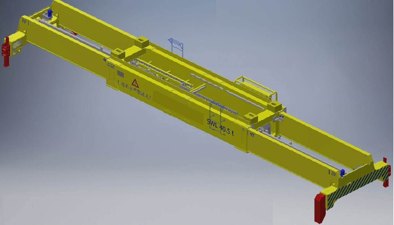 Telescopic container spreader (1)