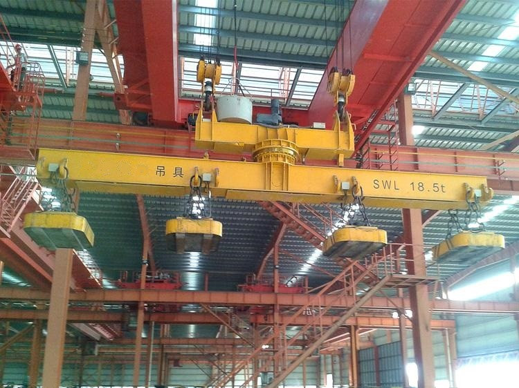 Double beam hanging beam vertical with main beam overhead crane