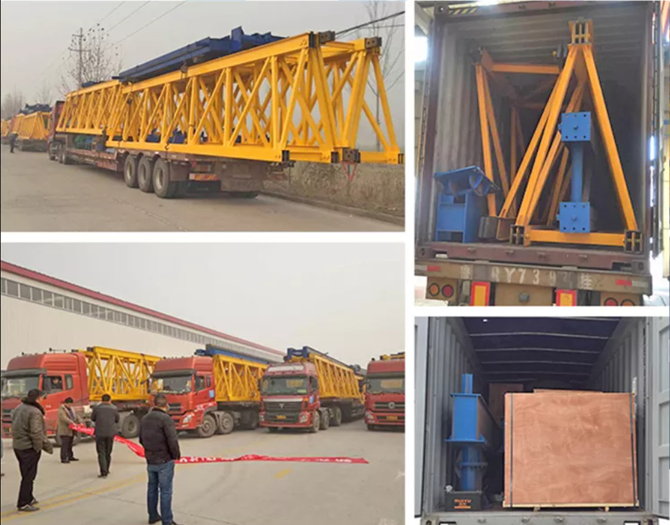 မီးရထားတံတား ကွန်ကရစ် Girder လွှတ်တင်ခြင်း gantry တပ်ဆင်ခြင်း ကရိန်း 200T